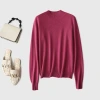 Seamless one-piece molded series of wool sweaters, semi-high neck base, 2022 autumn and winter women's casual loose knitted sweater Application Scenario